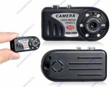 Минивидеокамера T8000 5.0MP CMOS с функцией ночной съёмки и TF картридером DV0101B
